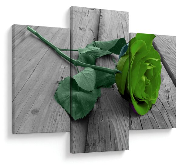 Tablou - Trandafir verde (90x60 cm)