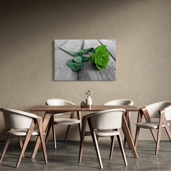 Tablou - Trandafir verde (90x60 cm)