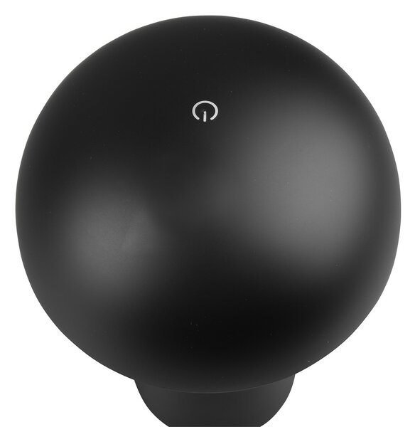 Reality Leuchten Lampă LED de masă Lennon IP44 Akku, reglab, negru, reglabil, Negru, Plastic, Modern