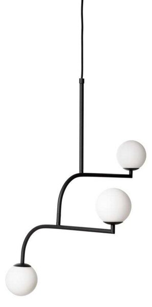 Lustră Pendul Pholc, Negru, Camera de zi, Metal