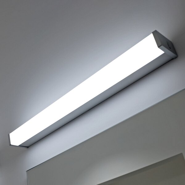Regiolux Lampă oglindă Smile-SLG/0600 cu LED alb cald, Metalic, Baie, Metal, Modern