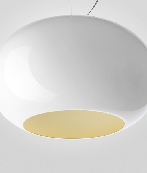 Lustră Pendul Foscarini, Alb, Sala de mese, Sticlă