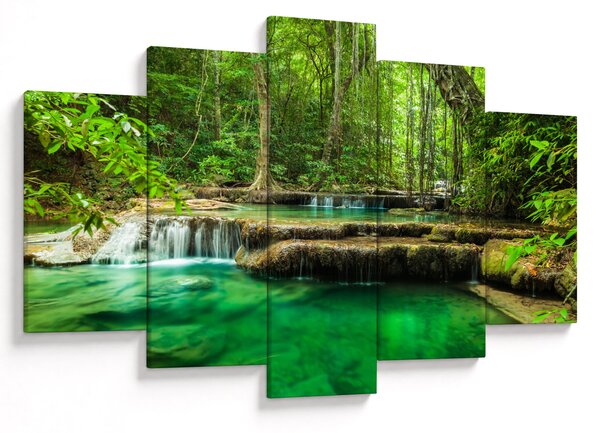 Tablou - Cascada verde (150x105 cm)
