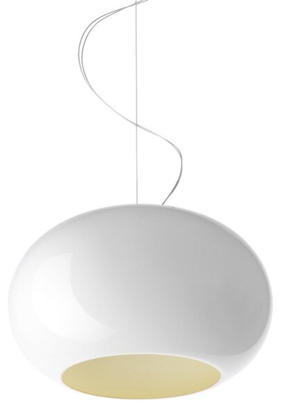 Lustră Pendul Foscarini, Alb, Sala de mese, Sticlă