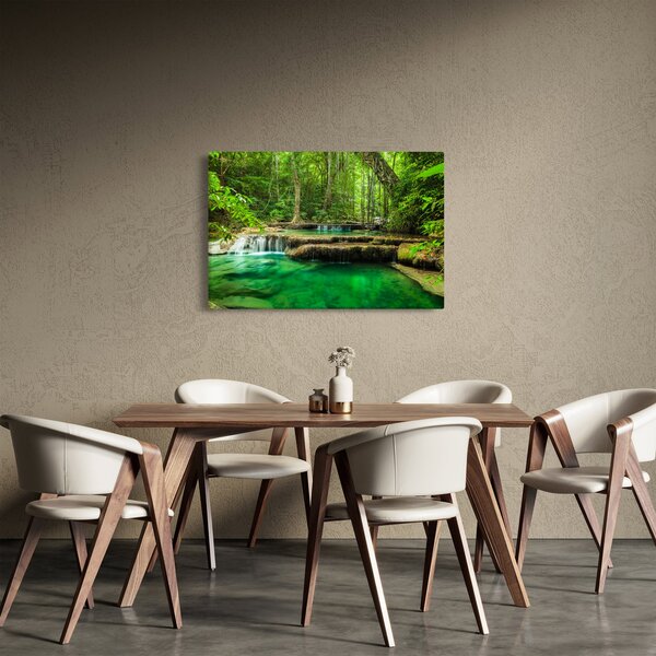 Tablou - Cascada verde (90x60 cm)