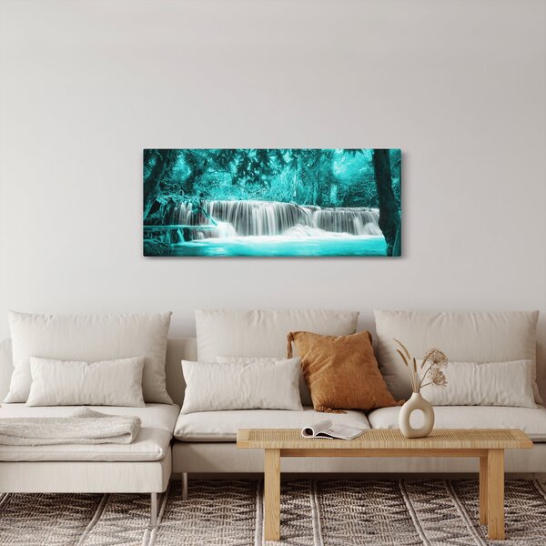 Tablou - Cascada albastră (120x50 cm)