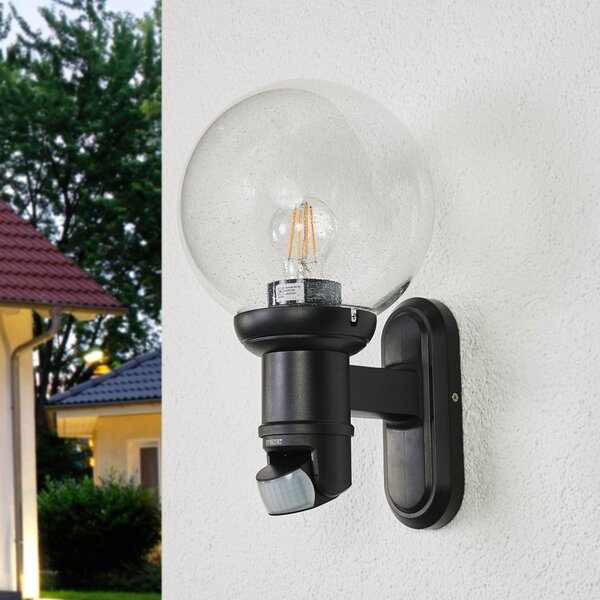 STEINEL L 560 S aplică de exterior cu senzor negru, Negru, Sticlă, Modern