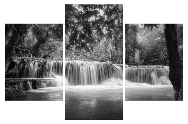 Tablou - Cascada alb-negru și alb (90x60 cm)