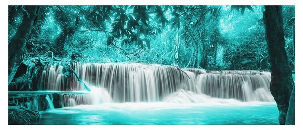 Tablou - Cascada albastră (120x50 cm)