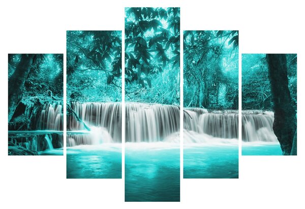 Tablou - Cascada albastră (150x105 cm)
