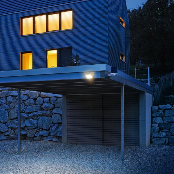 STEINEL XSolar L-S Lampă solară LED pentru exterior, albă, Alb, Plastic, Modern