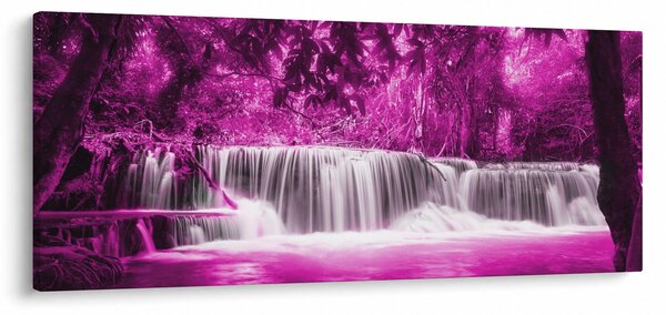 Tablou - Cascadă, violet (120x50 cm)