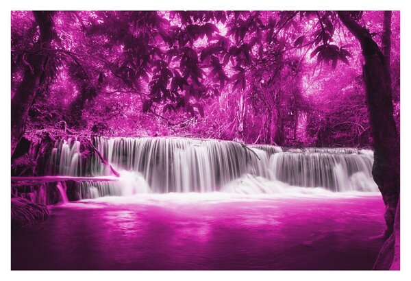 Tablou - Cascadă, violet (90x60 cm)