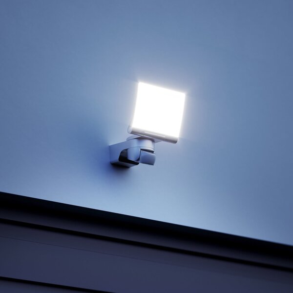 STEINEL Proiector exterior cu senzor XLED Home 2 XL S, alb, IP44, Alb, Plastic, Modern