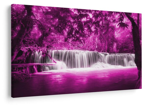 Tablou - Cascadă, violet (90x60 cm)