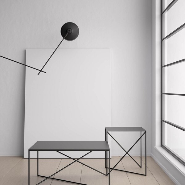 Lampă de perete GRUPA, Arigato, Negru, Studiu / Birou, Metal