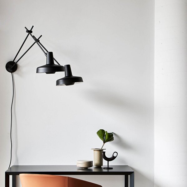 Lampă de perete GRUPA, Arigato, Negru, Studiu / Birou, Metal