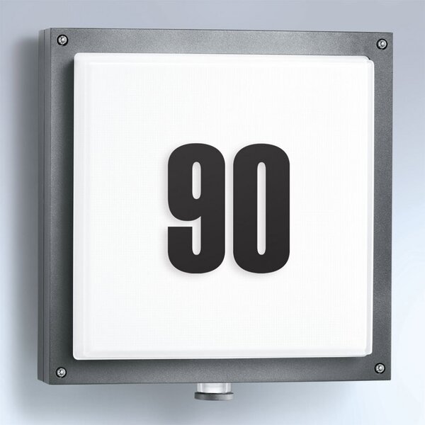 STEINEL L 690 S V2 aplică exterior număr casă, Gri, Plastic, Modern