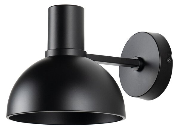 Lampă de perete Lucande, Mostrid, reglabil, Negru, Camera de zi, Metal, Design