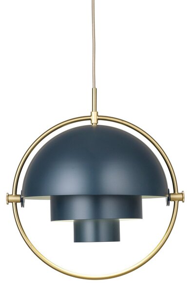 Lustră Pendul GUBI, Multi-Lite, reglabil, Albastru, Camera de zi, Metal, Design