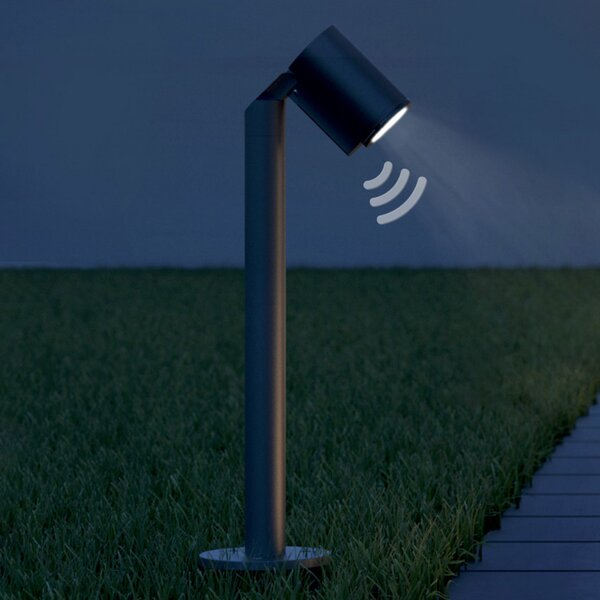 STEINEL Spot Way N lampă LED postament senz noapte, Negru, Metal, Modern