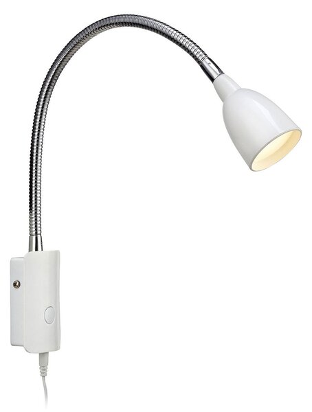 Lampă de perete Markslöjd, Tulip, Alb, Camera de zi, Metal, Modern