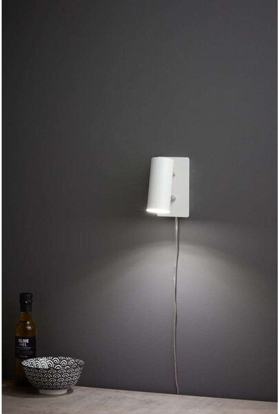 Lampă de perete Markslöjd, Alb, Camera de zi, Metal