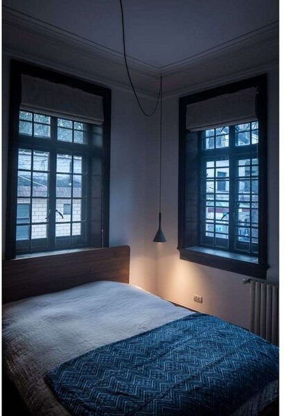 Lustră Pendul Foscarini, Negru, Camera de zi, Beton