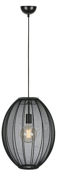 Lustră Pendul Markslöjd, Florence, reglabil, Negru, Camera de zi, Țesătură / Textil, Scandinavă