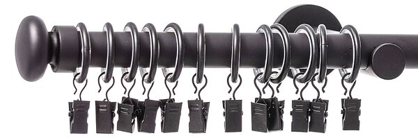 Bară pentru perdea simplă Modern black matt 160cm