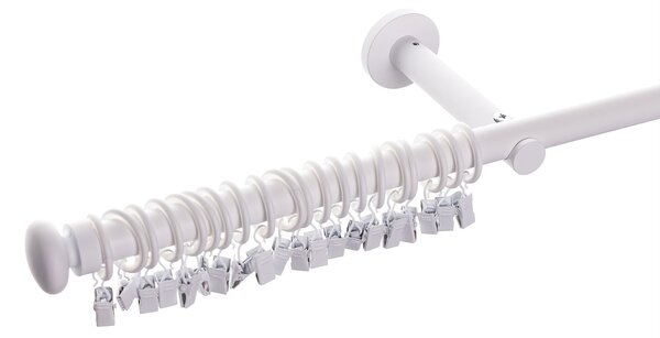 Bară pentru perdea simplă Modern white matt 160cm