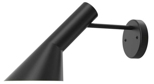 Lampă de perete Louis Poulsen, Negru, Camera de zi, Metal