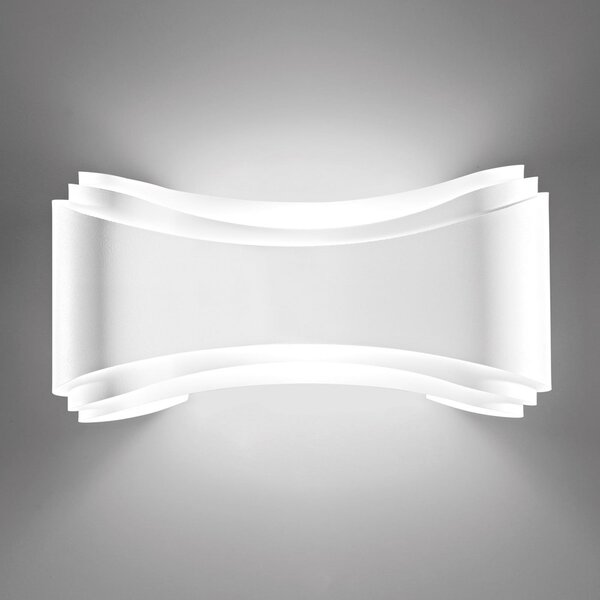 Selène Aplică de perete LED designer Ionica pe alb, Alb, Camera de zi / sufragerie, Metal, Modern