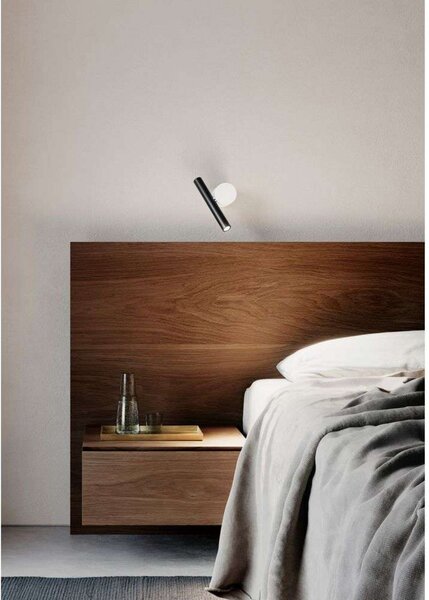 Lampă de perete Luceplan, Alb, Camera de zi, Aluminiu