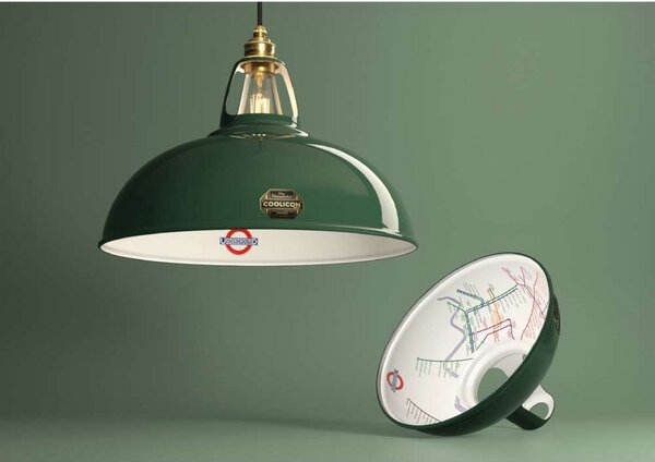 Lustră Pendul Coolicon, Verde, Camera de zi, Metal, Design