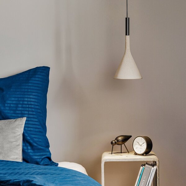 Lustră Pendul Foscarini, Aplomb, reglabil, Gri, Bucătărie, Beton, Design