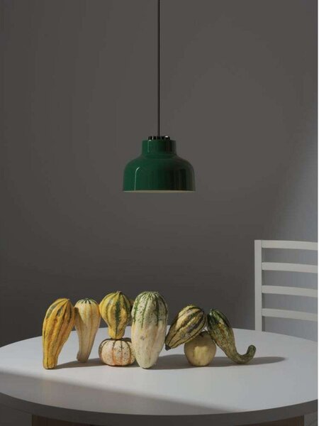 Lustră Pendul Santa & Cole, reglabil, Verde, Camera de zi, Aluminiu