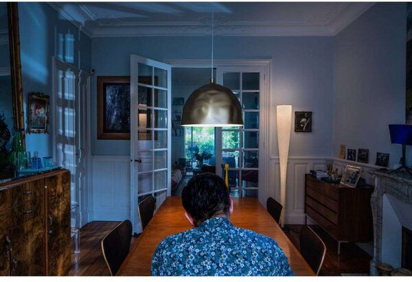 Lustră Pendul Foscarini, Negru, Sala de mese, Plastic