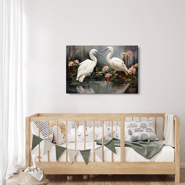 Tablou - Macarale albe (90x60 cm)
