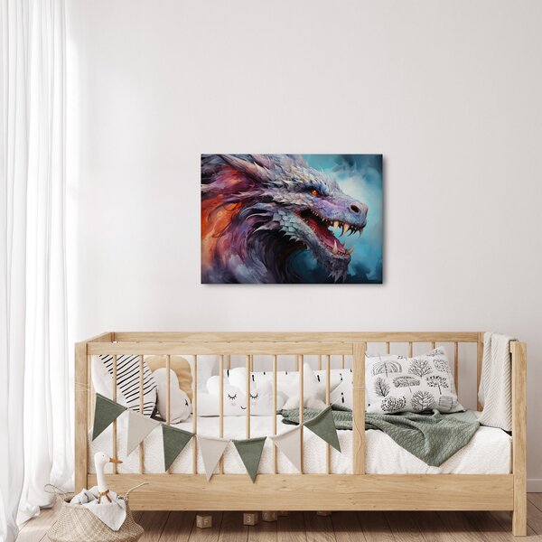 Tablou - Ilustrație a unui dragon (70x50 cm)