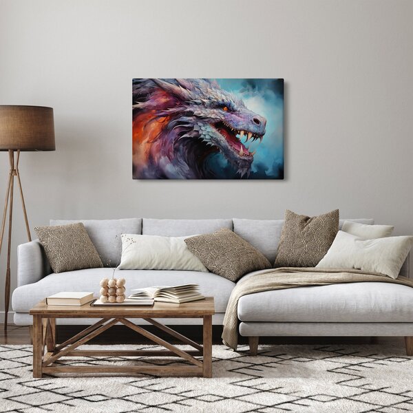 Tablou - Ilustrație a unui dragon (90x60 cm)