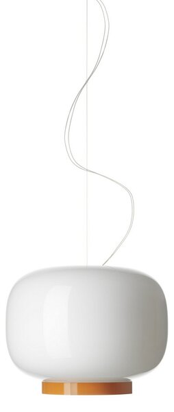 Lustră Pendul Foscarini, reglabil, Portocaliu, Camera de zi, Sticlă