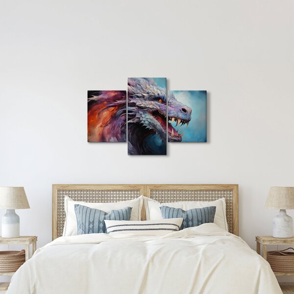 Tablou - Ilustrație a unui dragon (90x60 cm)