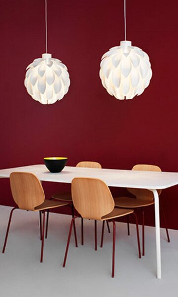 Lustră Pendul Normann Copenhagen, Alb, Camera de zi, Plastic