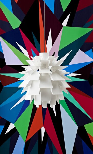 Lustră Pendul Normann Copenhagen, Alb, Camera de zi, Plastic