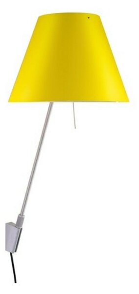 Lampă de perete Luceplan, Galben, Baie, Aluminiu