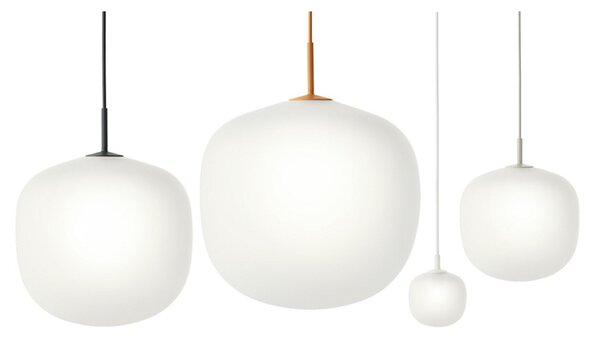 Lampă suspendată Rime Ø25 Alb/Gri - Muuto