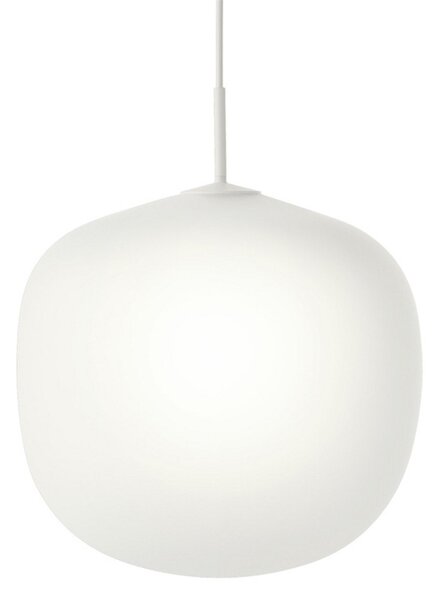 Lustră Pendul Muuto, Alb, Sala de mese, Sticlă