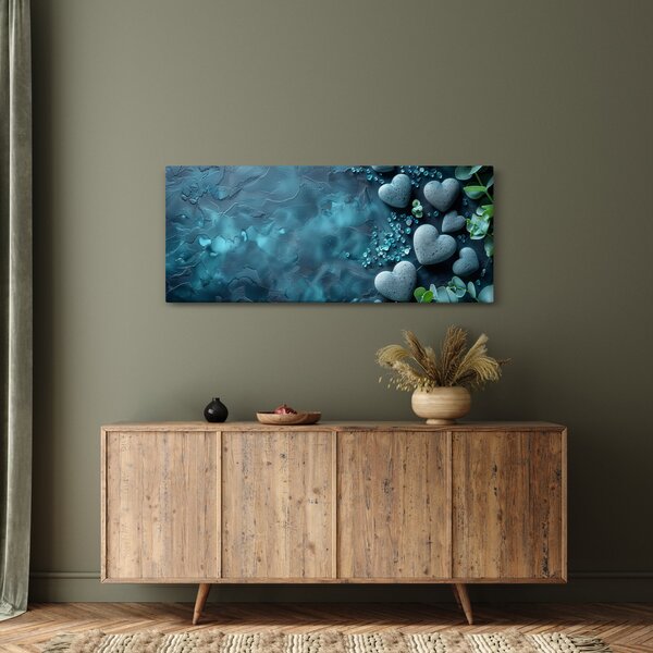 Tablou - Pietre în formă de inimă (120x50 cm)