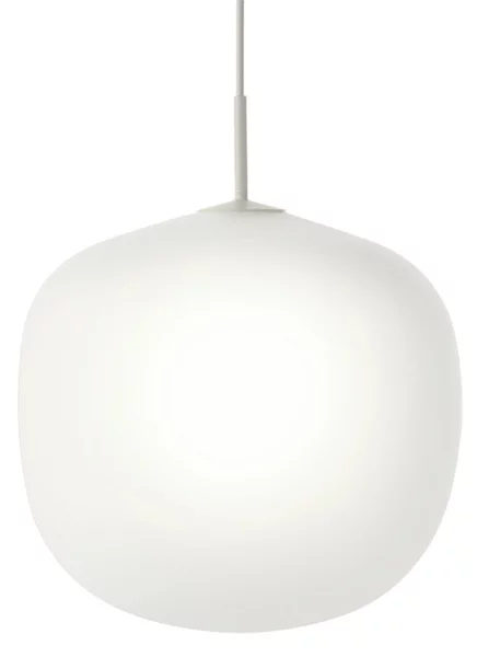 Lustră Pendul Muuto, Alb, Sala de mese, Sticlă